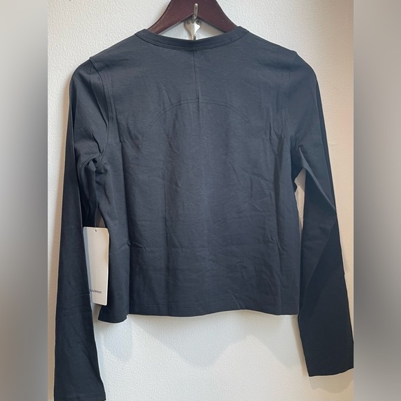 Lululemon Classic-Fit Cotton-Blend Long-Sleeve Shirt Black - Picture 2 of 6